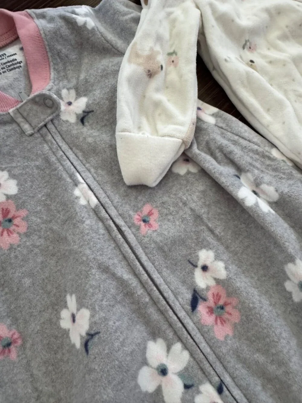 Carter’s Baby Sleep Sack Bundle 0-3 Months Floral & Woodland Animals Pink Gray